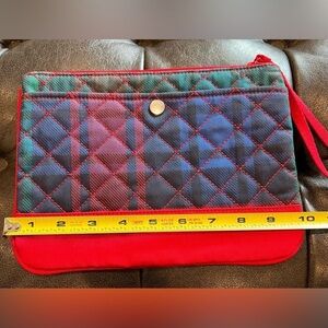 Land’s End Quilted Plaid Wristlet/Bag